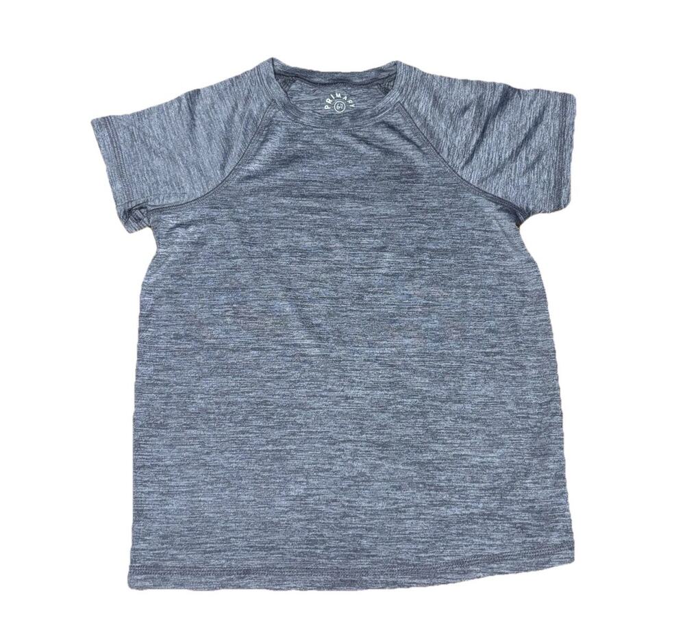 Primary Gray Short Sleeve Shirt Boys Size 6/7 Rash Guard